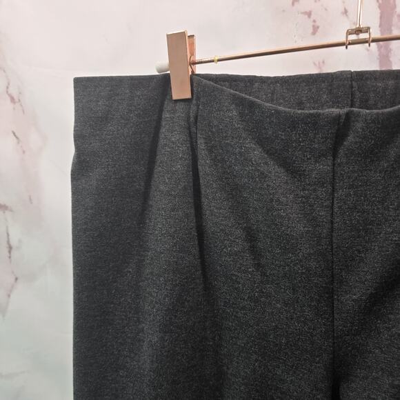 J Jill Pants Womens Medium Gray Pull On High Rise Ponte Slim Leg Heathered - Picture 2 of 11